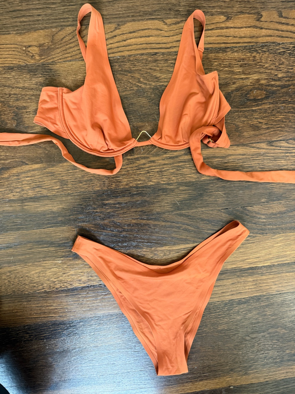 L*Space Swim | Rust Orange Bikini Set - Two Piece Swimwear